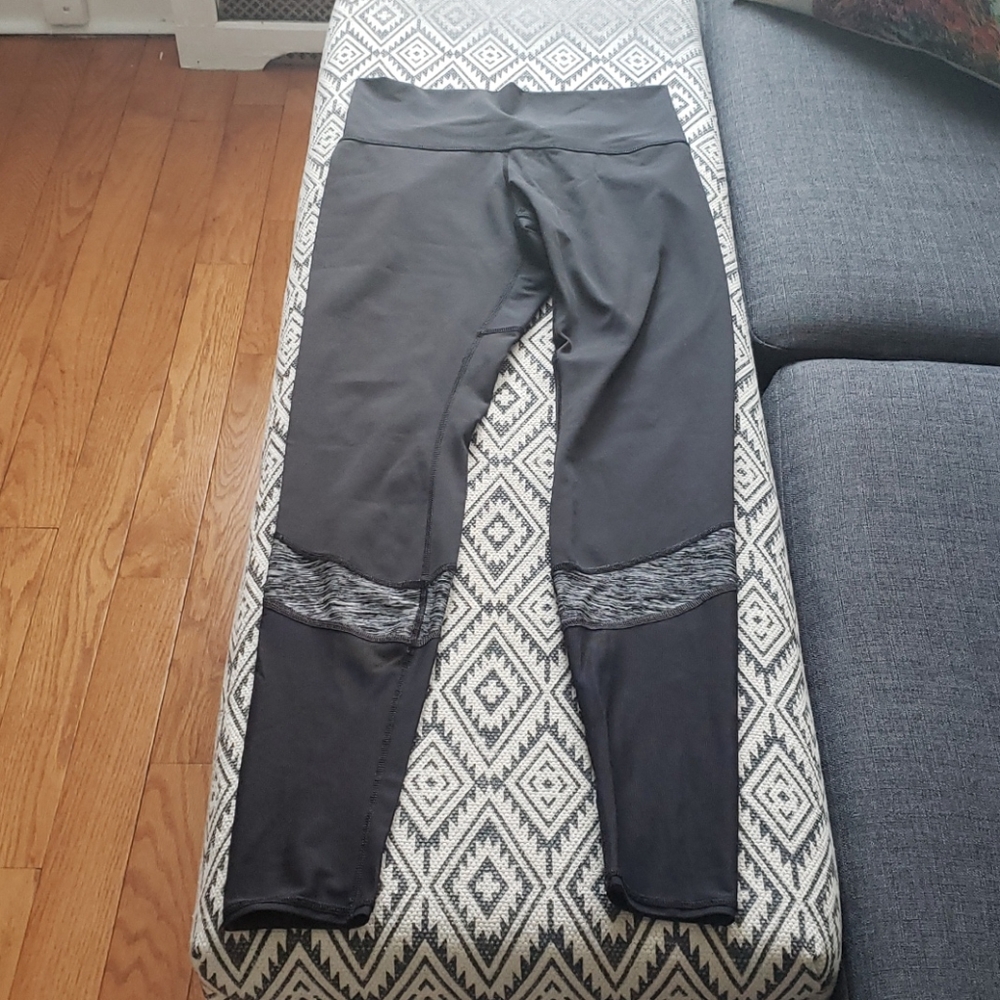 Lululemon Black Mesh Full Length Leggings 8